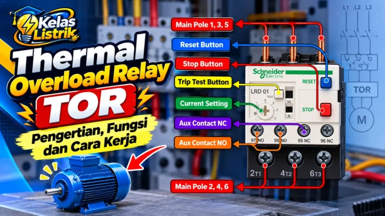 Thermal Overload Relay TOR Pengertian, Fungsi dan Cara Kerja